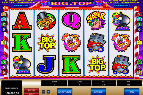 big top microgaming spielautomaten