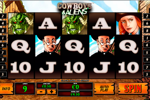 cowboys and aliens playtech spielautomaten