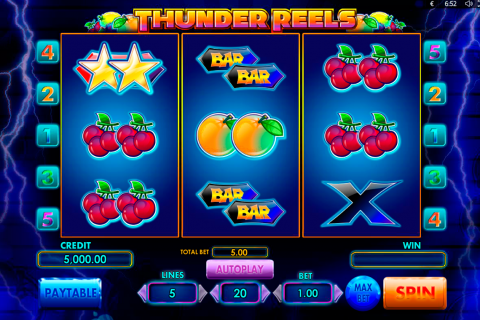 thunder reels playson spielautomaten